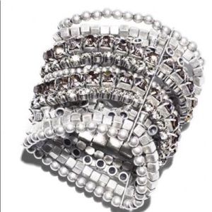 Jimmy Choo for H&M silver rhinestone bracelet